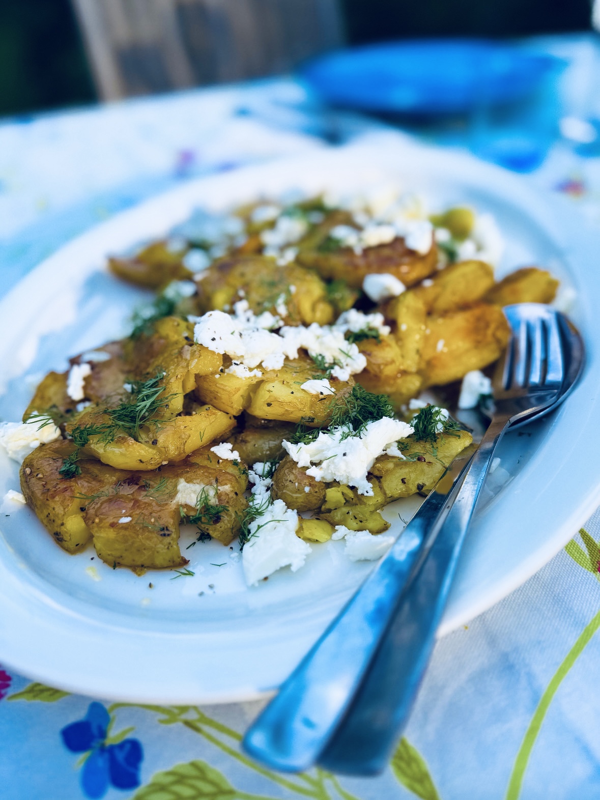 Sitruunaiset murskatut perunat